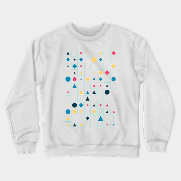 Amazing Geometric Animated Shape Pattern #5 Crewneck Sweatshirt by Trendy-Now